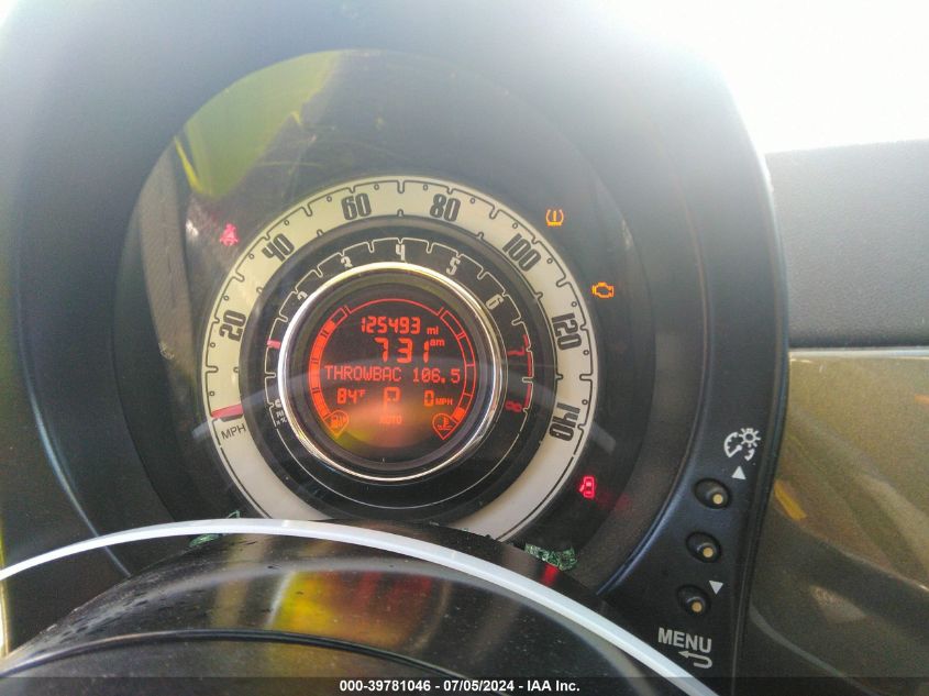 2013 Fiat 500 Pop VIN: 3C3CFFAR0DT622333 Lot: 39781046