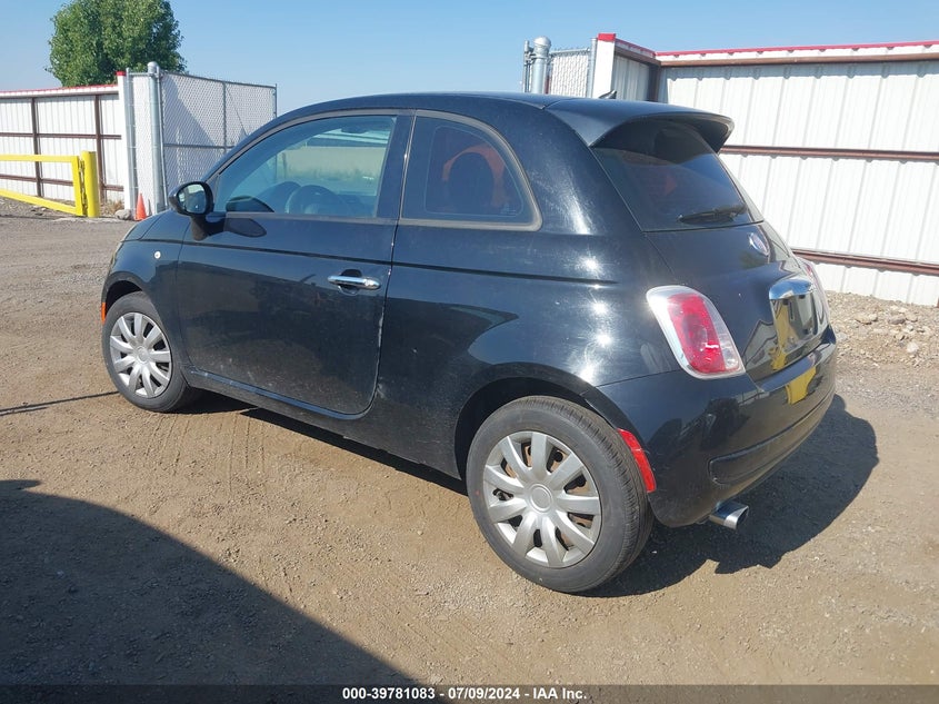 2015 Fiat 500 Pop VIN: 3C3CFFAR5FT507648 Lot: 39781083