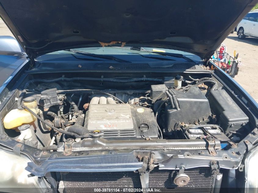 2002 Toyota Highlander Limited V6 VIN: JTEHF21A020089359 Lot: 39781104