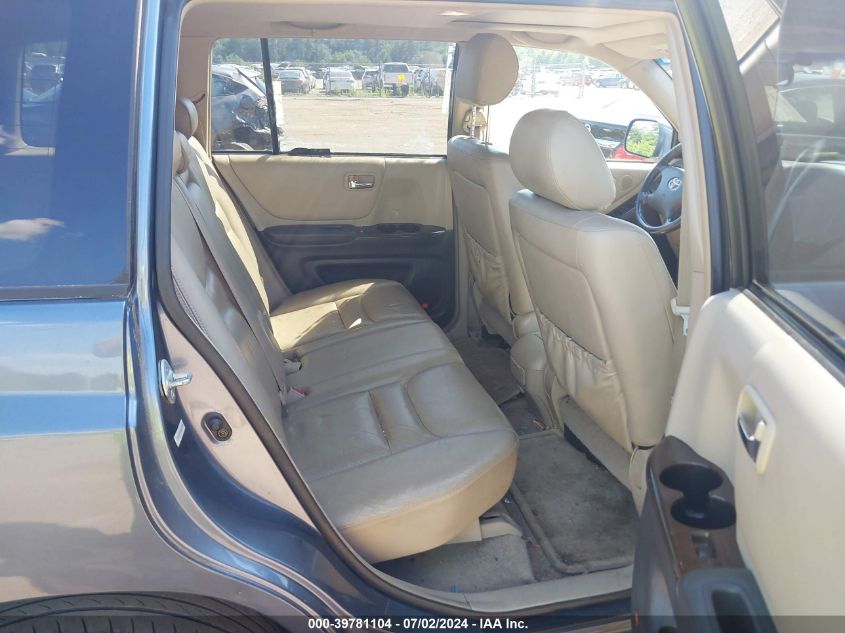 2002 Toyota Highlander Limited V6 VIN: JTEHF21A020089359 Lot: 39781104