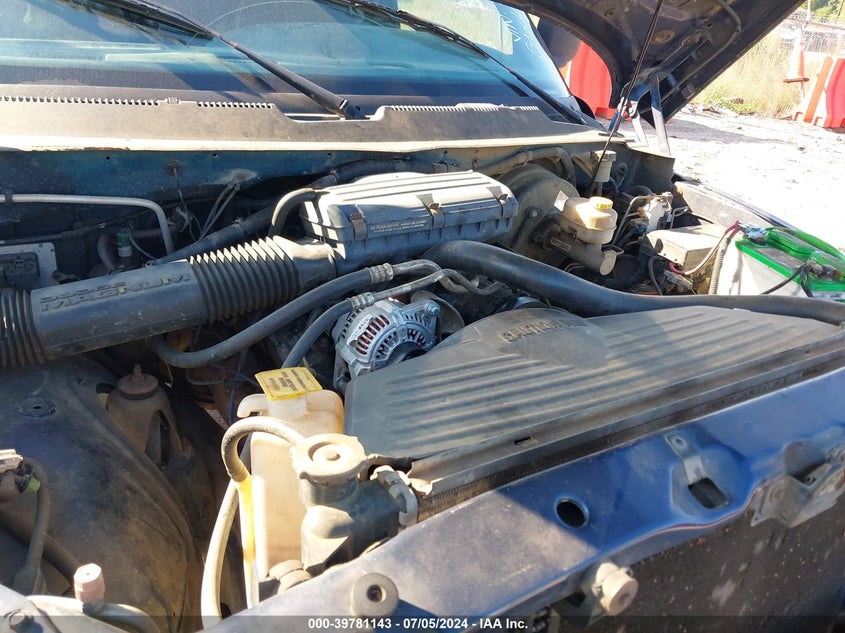 2001 Dodge Ram 1500 St VIN: 3B7HF13Y31G793204 Lot: 39781143