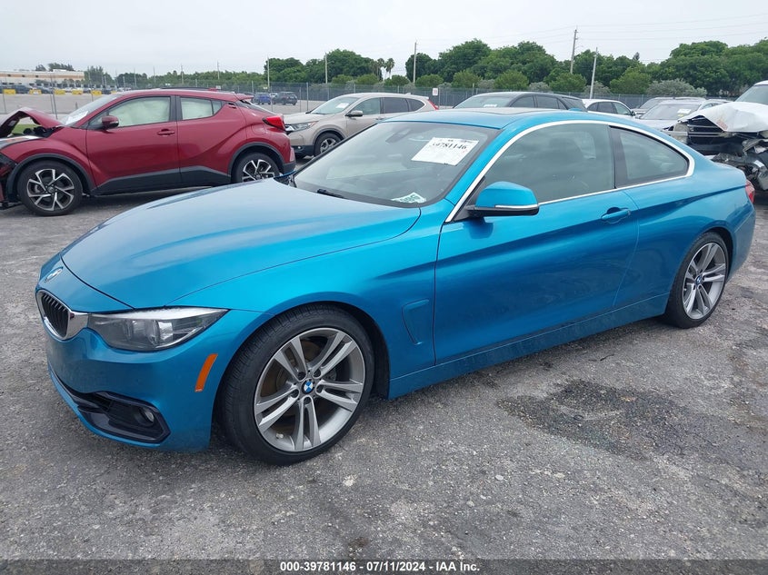 2019 BMW 430I VIN: WBA4W3C50KAF93767 Lot: 39781146