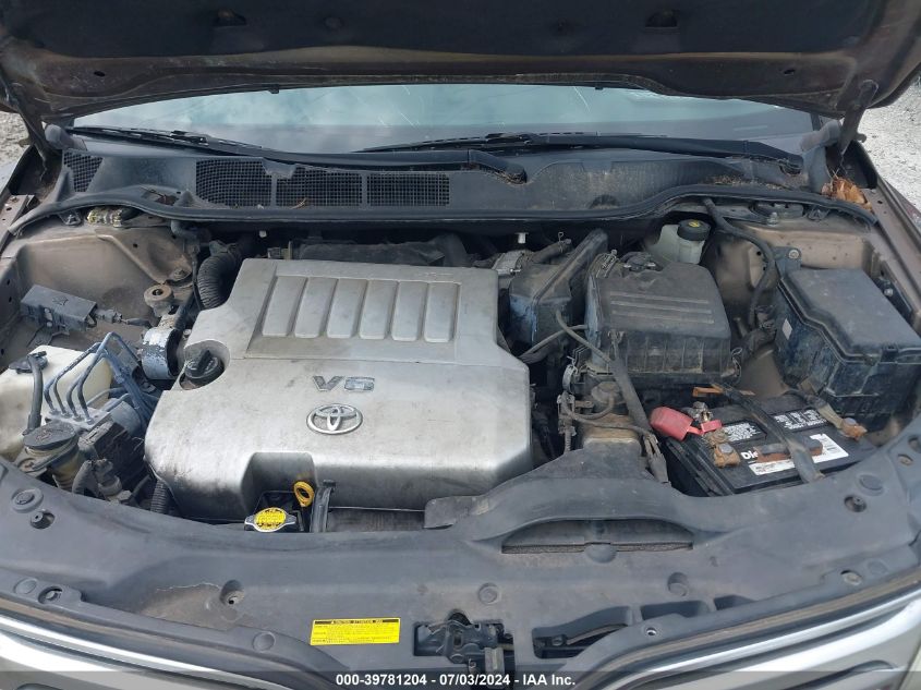 4T3ZK3BB6BU039580 2011 Toyota Venza Base V6