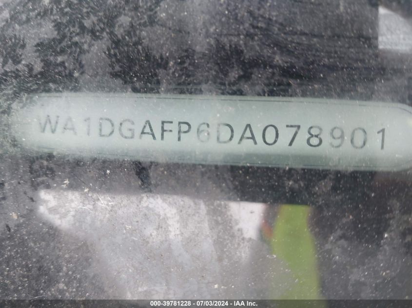 2013 Audi Q5 3.0T Premium Plus VIN: WA1DGAFP6DA078901 Lot: 39781228