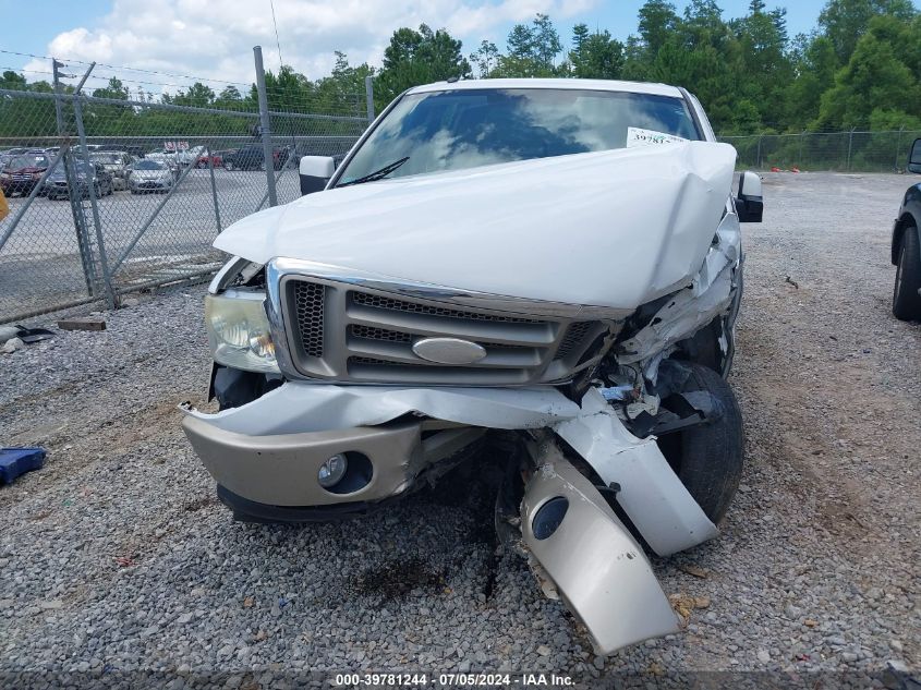 2007 Ford F-150 Lariat/Xlt VIN: 1FTPW12V17KC40961 Lot: 39781244