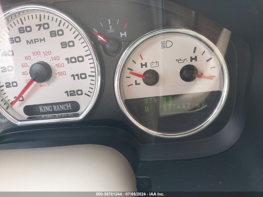 2007 Ford F-150 Lariat/Xlt VIN: 1FTPW12V17KC40961 Lot: 39781244