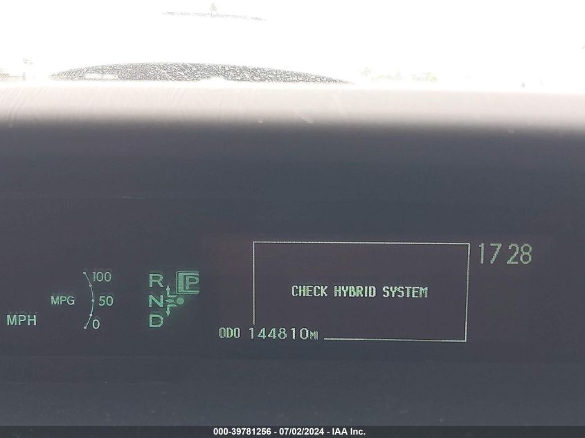 2010 Toyota Prius Iii VIN: JTDKN3DU2A0206074 Lot: 39781256