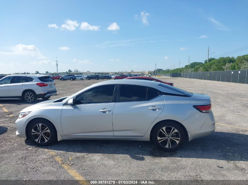 2021 Nissan Sentra Sv Xtronic Cvt VIN: 3N1AB8CV4MY301728 Lot: 39781279