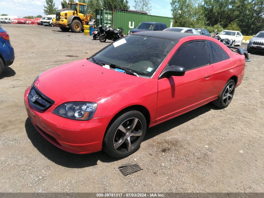 1HGEM22522L069824 | 2002 HONDA CIVIC