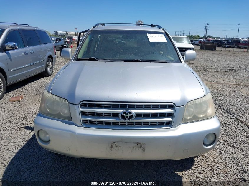 2002 Toyota Highlander Limited V6 VIN: JTEGF21A420049944 Lot: 39781320