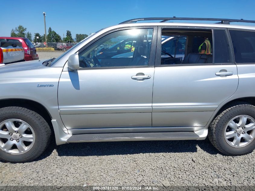 2002 Toyota Highlander Limited V6 VIN: JTEGF21A420049944 Lot: 39781320