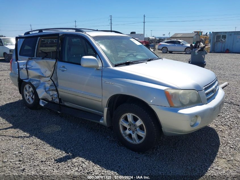 2002 Toyota Highlander Limited V6 VIN: JTEGF21A420049944 Lot: 39781320