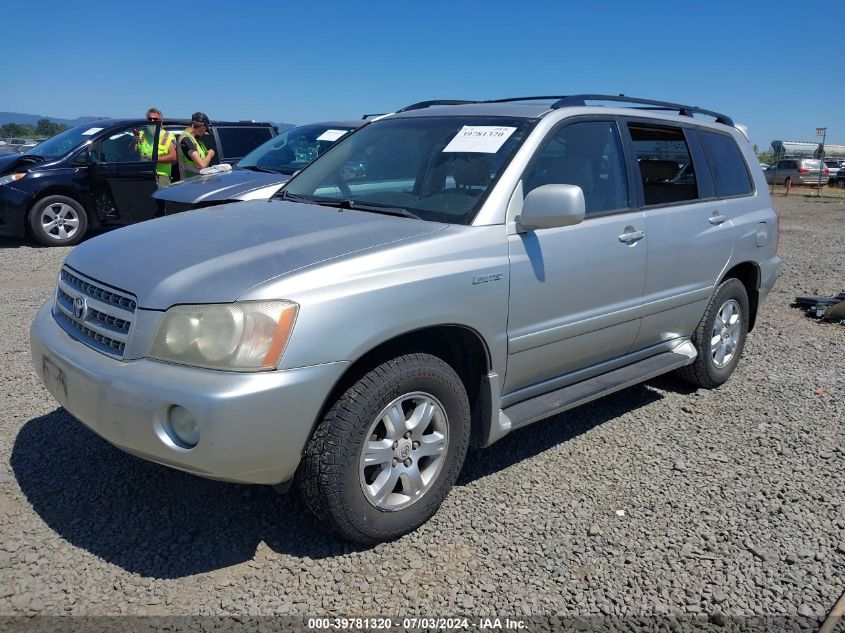 2002 Toyota Highlander Limited V6 VIN: JTEGF21A420049944 Lot: 39781320