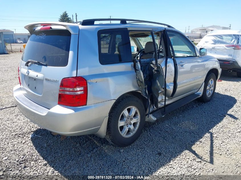 2002 Toyota Highlander Limited V6 VIN: JTEGF21A420049944 Lot: 39781320