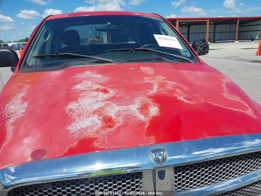 2002 Dodge Ram 1500 St VIN: 3B7HA18NX2G100613 Lot: 39781332