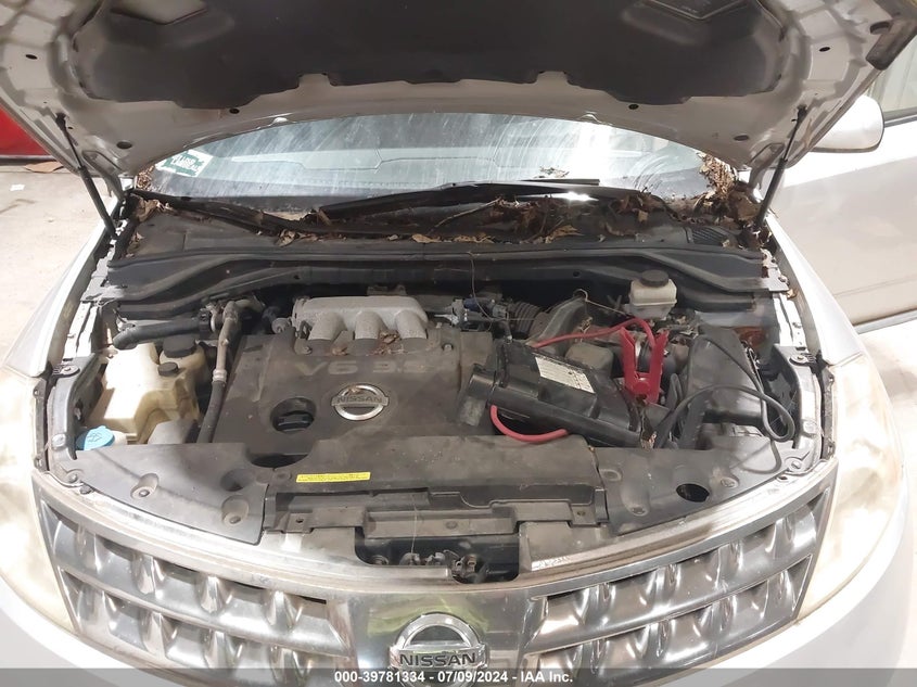 2007 Nissan Murano Sl VIN: JN8AZ08W27W605927 Lot: 39781334