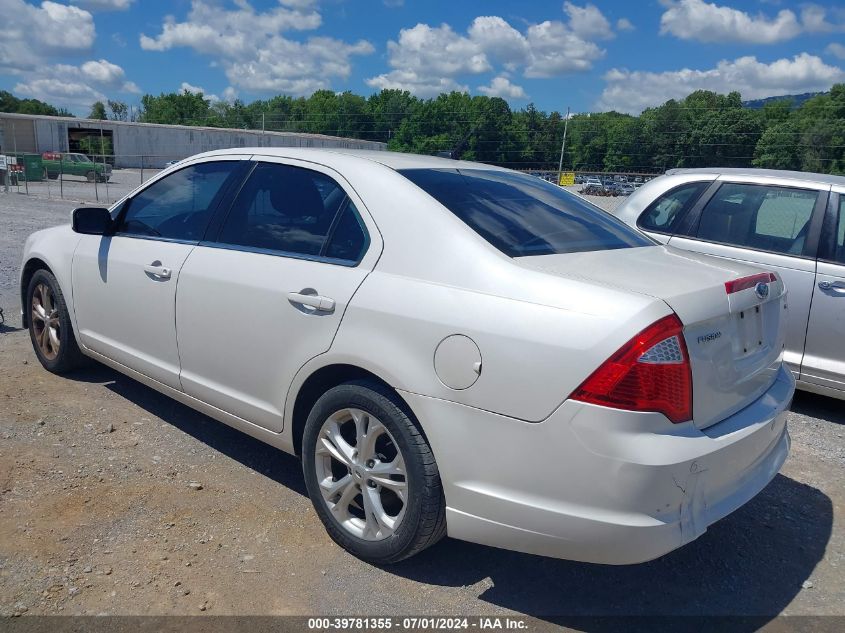 2012 Ford Fusion Se VIN: 3FAHP0HA2CR214154 Lot: 39781355