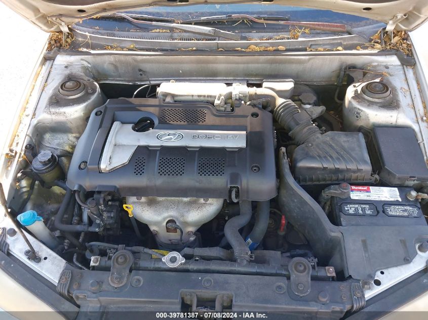 2005 Hyundai Elantra Gls/Gt VIN: KMHDN46D05U030874 Lot: 39781387