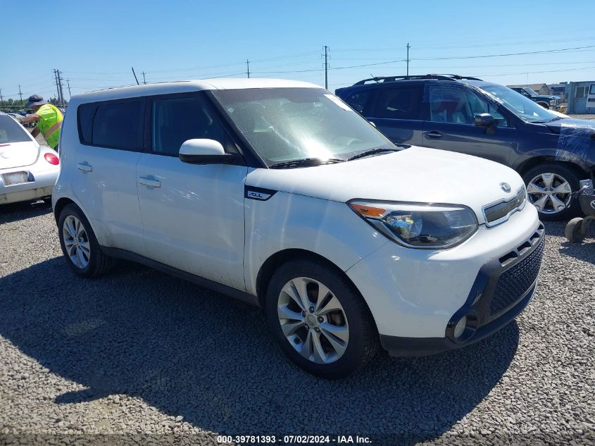 2016 Kia Soul + VIN: KNDJP3A5XG7409622 Lot: 39781393