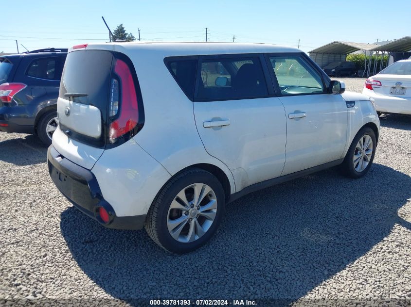 2016 Kia Soul + VIN: KNDJP3A5XG7409622 Lot: 39781393