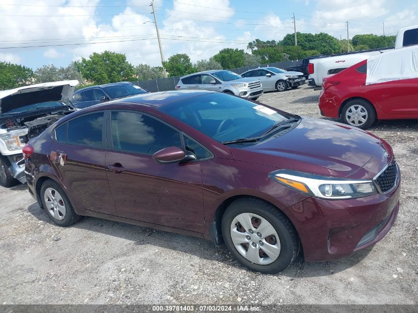 2017 Kia Forte Lx VIN: 3KPFK4A7XHE056716 Lot: 39781403