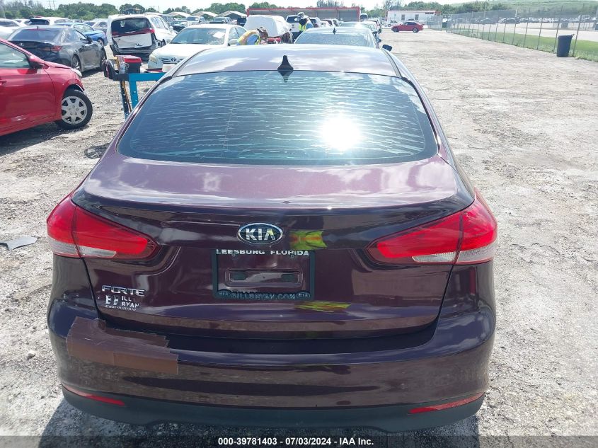2017 Kia Forte Lx VIN: 3KPFK4A7XHE056716 Lot: 39781403