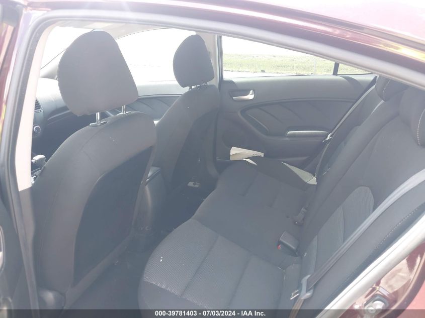 2017 Kia Forte Lx VIN: 3KPFK4A7XHE056716 Lot: 39781403