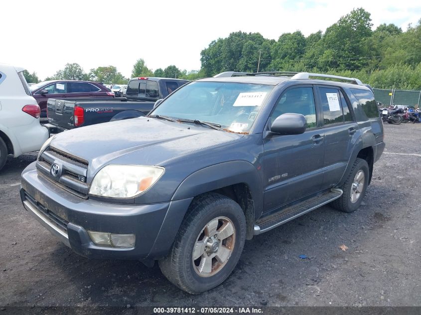 2003 Toyota 4Runner Limited V8 VIN: JTEBT17R030002731 Lot: 39781412