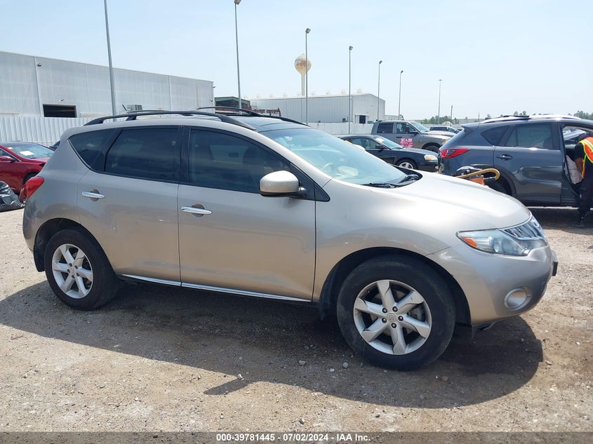 2010 Nissan Murano Sl VIN: JN8AZ1MUXAW005870 Lot: 39781445