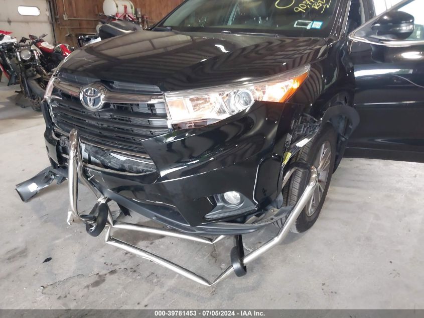 2015 Toyota Highlander Le Plus V6 VIN: 5TDBKRFH4FS204536 Lot: 39781453