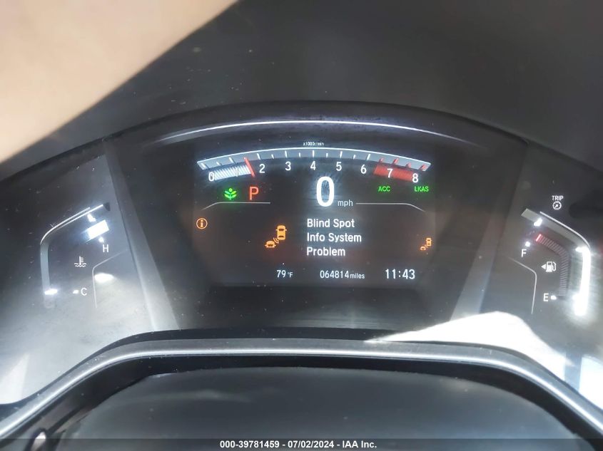 2019 Honda Cr-V Touring VIN: 2HKRW2H97KH631693 Lot: 39781459