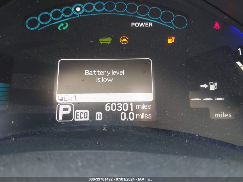 2013 Nissan Leaf S VIN: 1N4AZ0CP0DC424744 Lot: 39781492