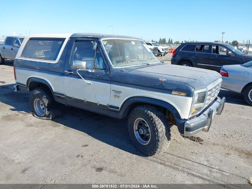 1986 Ford Bronco U100 VIN: 1FMDU15N0GLA38820 Lot: 39781532