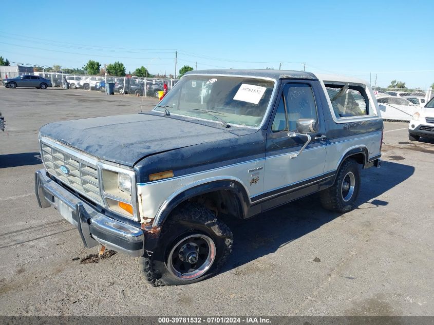 1986 Ford Bronco U100 VIN: 1FMDU15N0GLA38820 Lot: 39781532