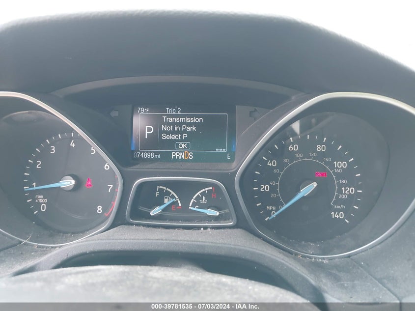 2016 Ford Focus Se VIN: 1FADP3K24GL242172 Lot: 39781535