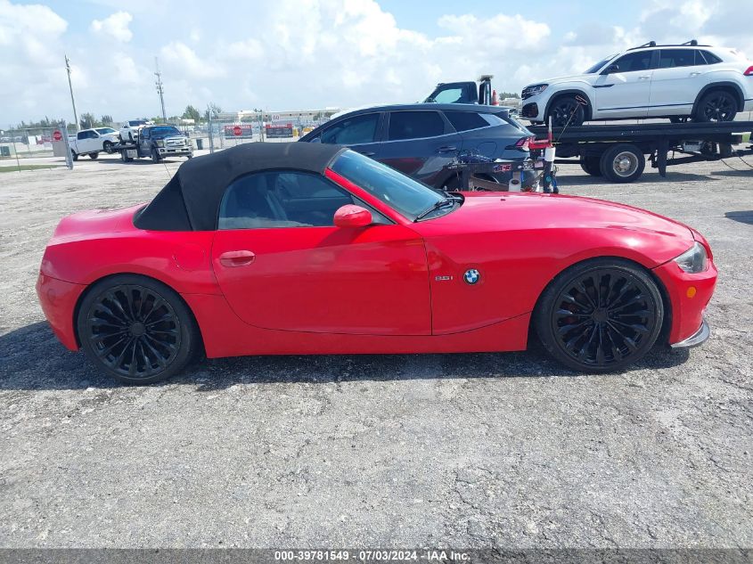 2005 BMW Z4 2.5I VIN: 4USBT33575LS55317 Lot: 39781549