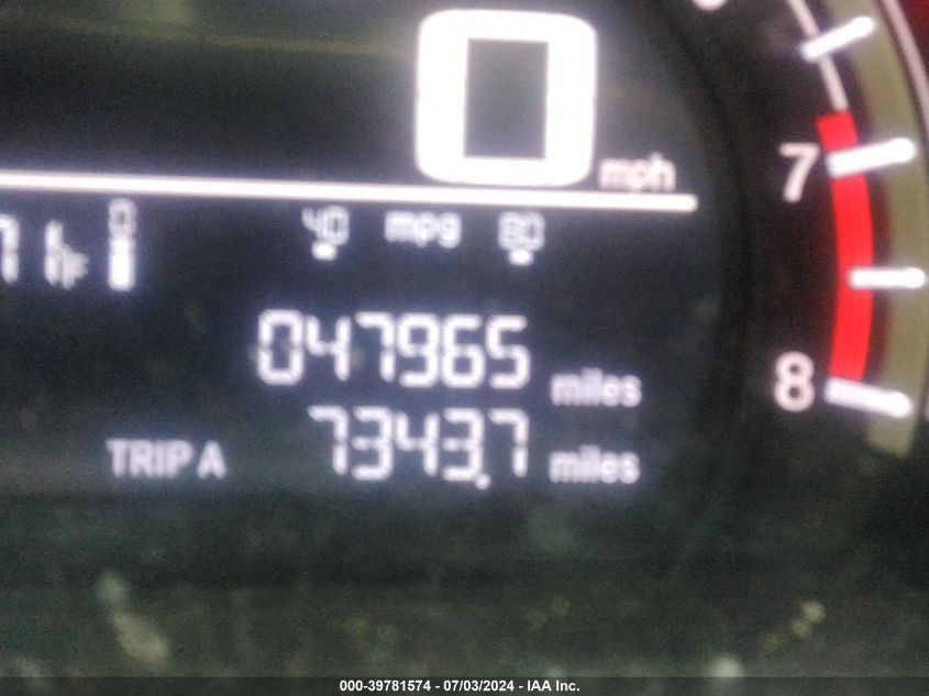 2019 Honda Cr-V Lx VIN: 2HKRW6H32KH215280 Lot: 39781574