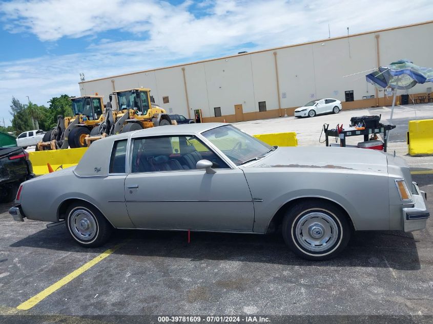 1978 Buick Regal VIN: 4J47U8G159727 Lot: 39781609