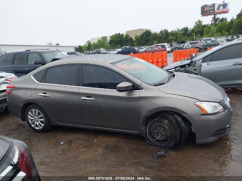 2015 Nissan Sentra Sv VIN: 3N1AB7AP8FY270615 Lot: 39781629