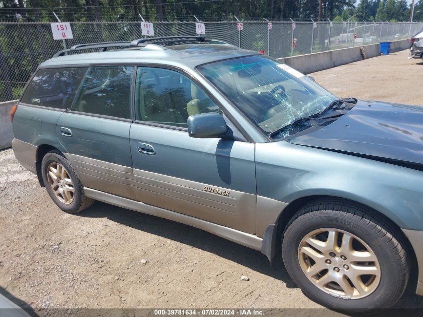2001 Subaru Outback Limited VIN: 4S3BH686817673480 Lot: 39781634