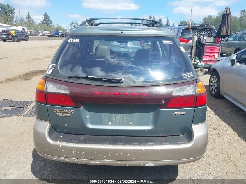 2001 Subaru Outback Limited VIN: 4S3BH686817673480 Lot: 39781634