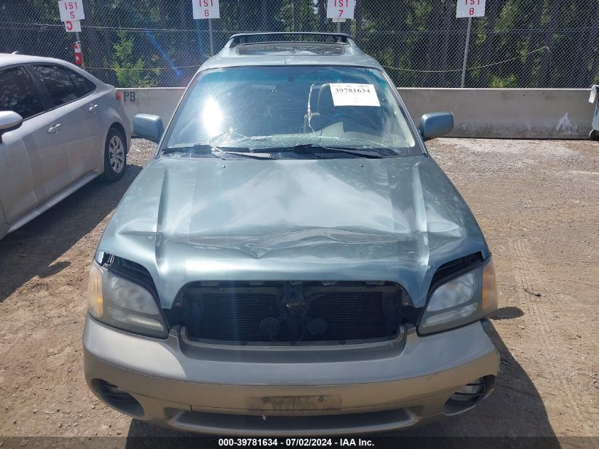 2001 Subaru Outback Limited VIN: 4S3BH686817673480 Lot: 39781634