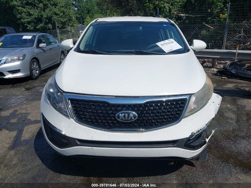 2015 Kia Sportage Lx VIN: KNDPB3AC5F7772206 Lot: 39781646