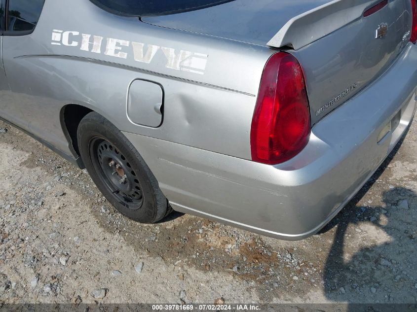 2006 Chevrolet Monte Carlo Ls VIN: 2G1WJ15K769306658 Lot: 39781669