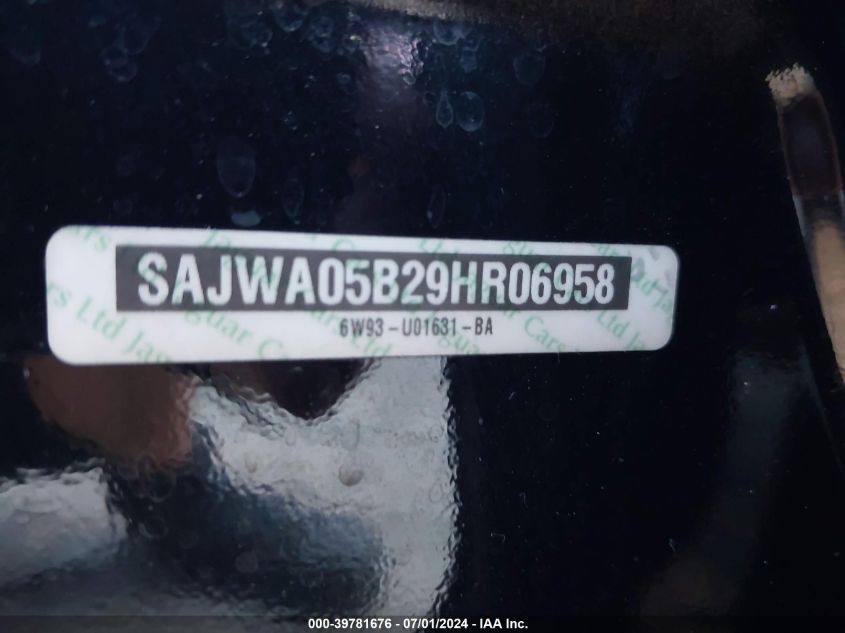 2009 Jaguar Xf Luxury VIN: SAJWA05B29HR06958 Lot: 39781676