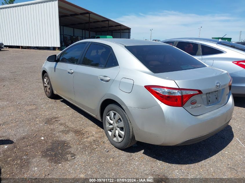 2016 Toyota Corolla Le VIN: 5YFBURHE5GP410374 Lot: 39781722