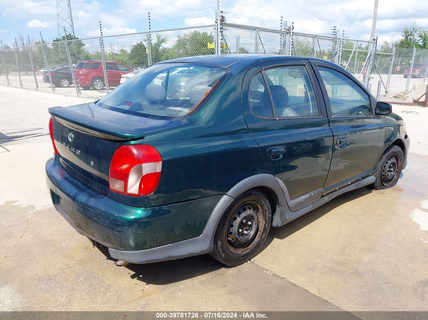 2001 Toyota Echo VIN: JTDBT123010190008 Lot: 39781728