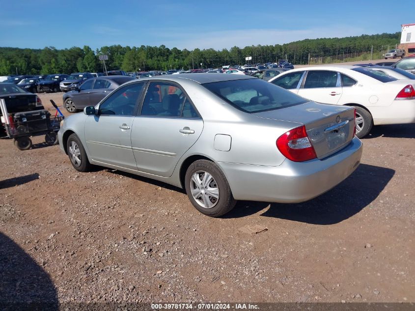 2003 Toyota Camry Le VIN: JTDBE32K630232763 Lot: 40812366