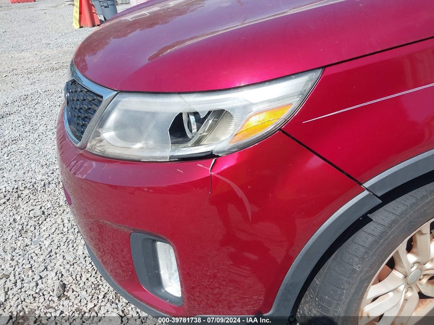 2014 Kia Sorento Lx VIN: 5XYKTCA60EG456117 Lot: 39781738