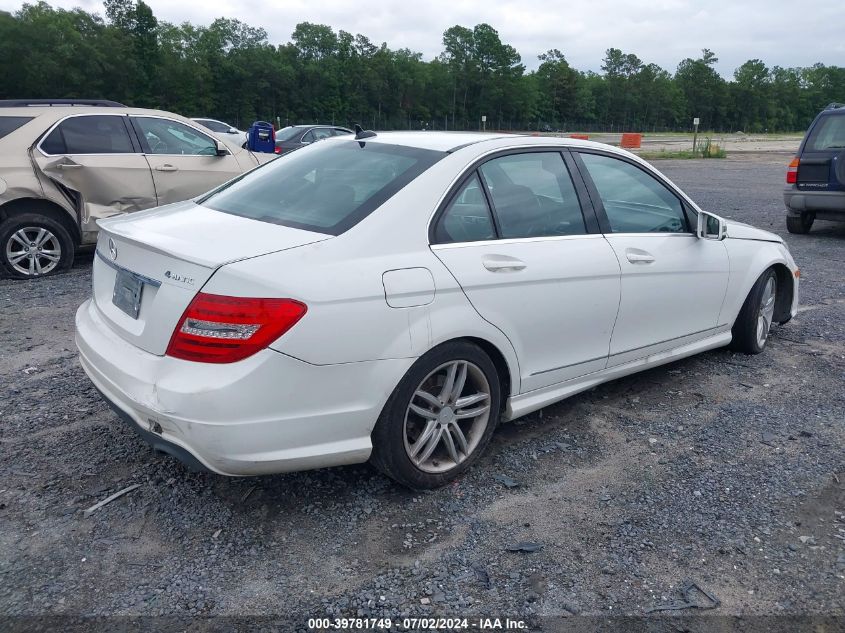 2013 Mercedes-Benz C 300 4Matic VIN: WDDGF8AB5DR284695 Lot: 39781749